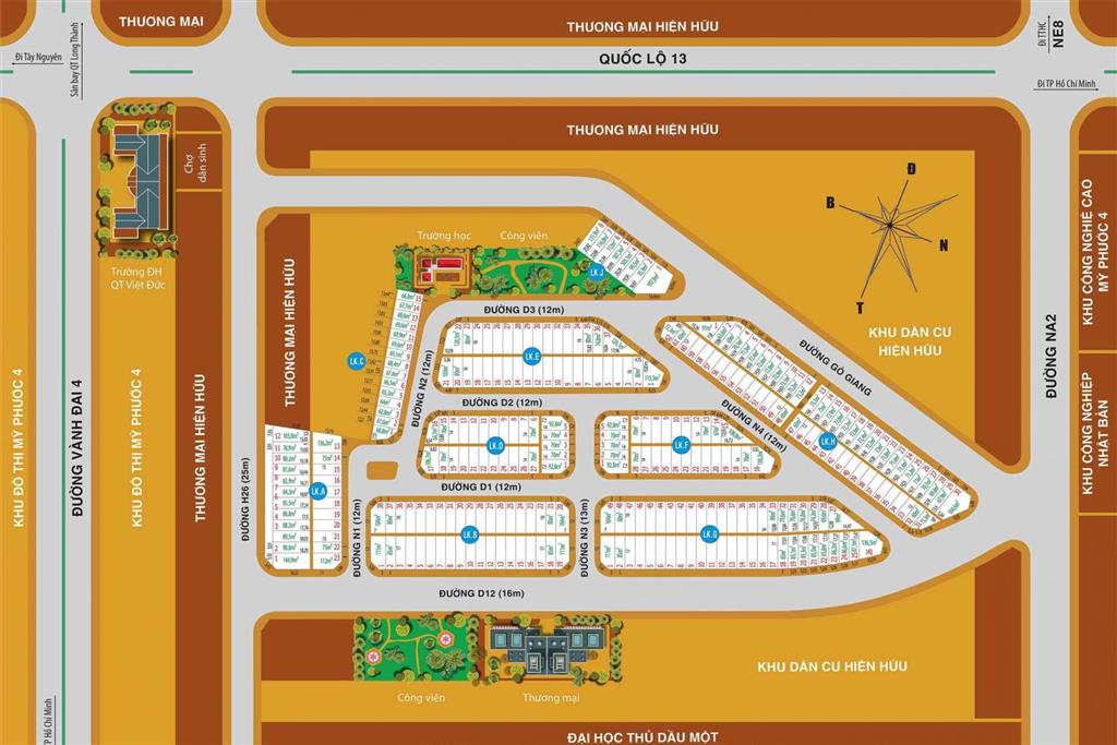 Chính chủ bán lô góc 2 mặt tiền  giá 1tỷ680  diện tích 92,8m2  sổ sẵn. cách ql13 2 phút