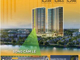 Căn hộ 2pn + tầng 15 view sông mát quanh năm  căn hộ hàng hiệu masteri đà nẵng  ms châu mỹ