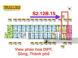Châu mỹ srt căn hộ stu trục 15 view pháo hoa sông thành phố tòa s2 hàng cđt không chênh spana
