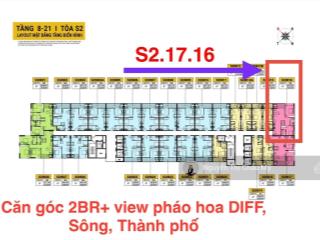 Châu mỹ srt  căn góc đẹp nhất trục 16 view pháo hoa  sông  toà s2 hàng cđt không chênh  spana