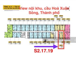 Stu tầng cao trục 19 view nội khu sông thành phố toà s2 hàng cđt độc quyền spana châu mỹ srt