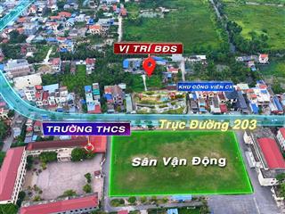 Chủ cần tiền hạ giá bán gấp lô cách đường 203, phường hoàng lâm (lâm động), thuỷ nguyên