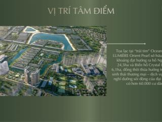 Chính chủ bán căn 2 ngủ 68m2 hướng đbđn dự án lumiere orient pearl tại vinhomes ocean park gia lâm