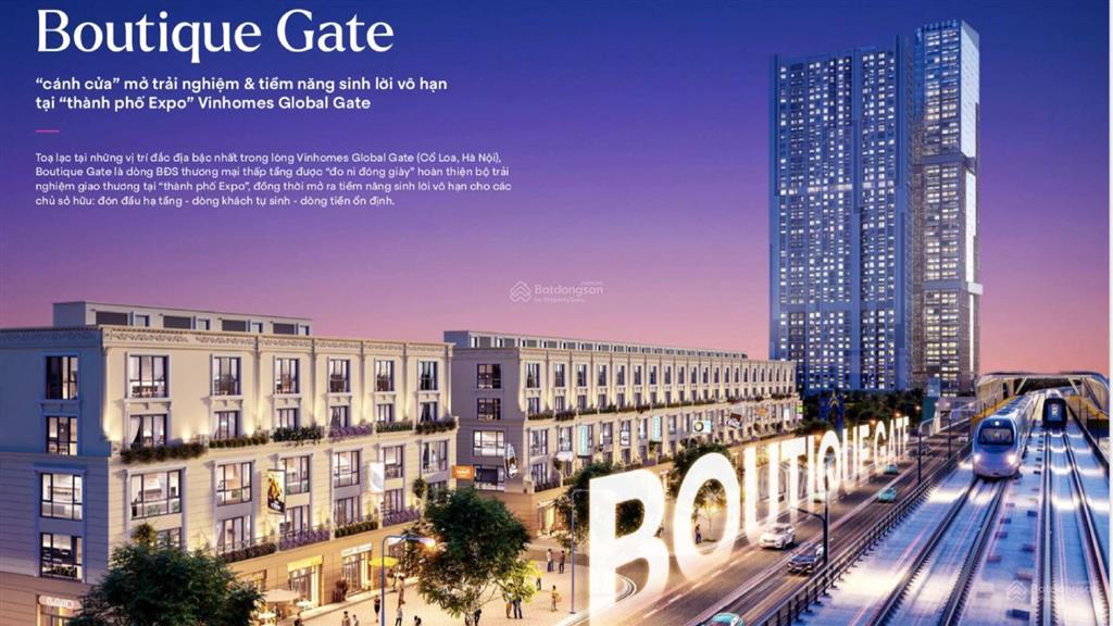 Bán shophouse 2 mặt tiền vị trí vàng gần chung cư và tòa văn phòng giữa trung tâm vin cổ loa