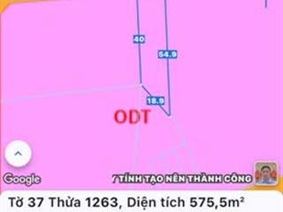 Chủ cần bán đất tuyến tránh ql 55 new xã đất đỏ  tp hồ chí minh diện tích 575,5m2 có 60m2 tc