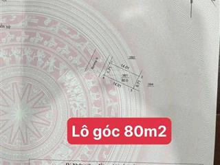 Tôi cần bán lô góc 80m2 khu vân canh
