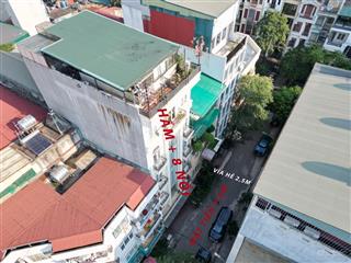 Tòa nhà 9 tầng, trung hoà  5x tỷ  dòng tiền 100t/tháng  ô tô tránh  thang máy  99m2  mt 7,5m