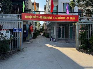 Bán đất phân lô khu tập thể 75 lai xá  hoài đức 52m2  mặt tiền 4m  ô tô