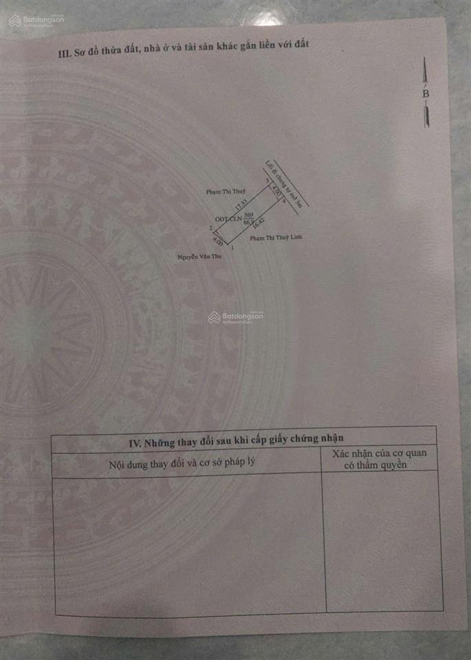 Đất phú thọ  giá 1 tỷ 690  dt 4x17m = 67m2 (60m2 thổ cư)