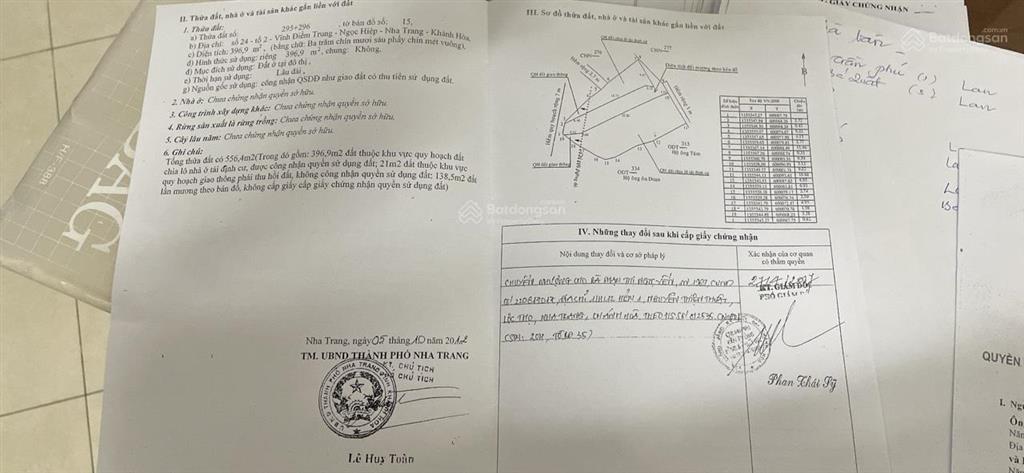 Đất bán vĩnh điềm trung, ngọc hiệp, nha trang, khánh hòa, 396.9 m2 (đất ở), giá 16 tỷ