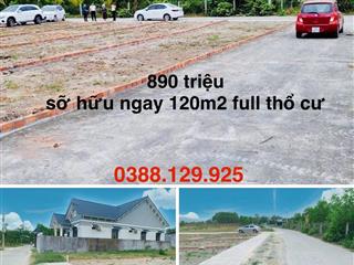 Bán đất gần chợ tuý loan giá 890 triệu