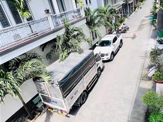 Nhà lê văn khương, 6.6 tỷ. 60m2 4 tầng, giáp gò vấp lê đức thọ, hẻm 12m có vỉa hè