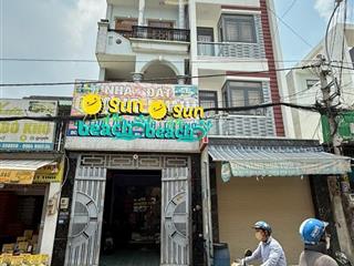 Quận 12  mặt tiền trần quang cơ ngang 4m dài 20m đúc 3 tấm  kinh doanh sầm uất đa ngành nghề