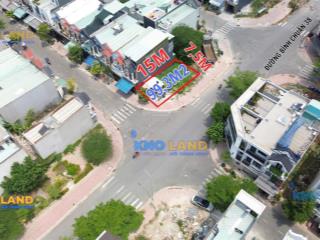 Lô góc ngang 7.5 tổng 100m2, kdc ngay ngã tư miếu ông cù,