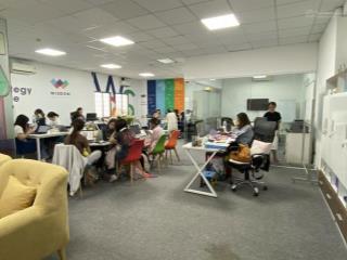 Văn phòng q1 giá 35triệu/th 110m2 giờ linh hoạt tòa nhà vp mặt tiền cách mạng tháng 8, bến thành