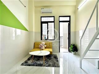 Duplex ban công, cửa sổ trời, full nội thất, máy giặt riêng, bảo vệ 24/7, chung cư mini an ninh
