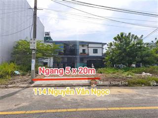 Bán đất 7,5m đối diện nicholat  đường nguyễn văn ngọc, hoà xuân.