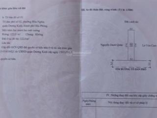 Lô đất mặt đường hải phong lối vào vinhomes dương kinh