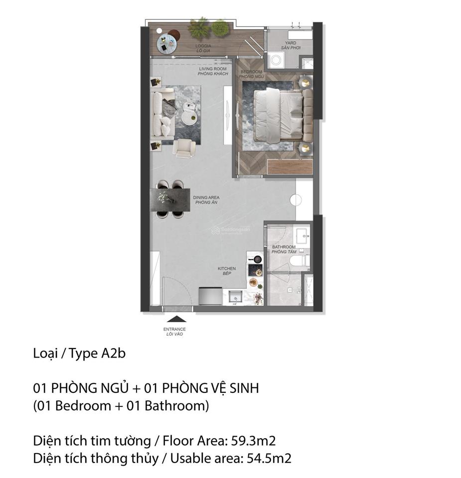 Bán căn hộ 1pn, 1wc tháp a2 view nhìn về thảo điền tại eaton park, an phú, q2, hcm