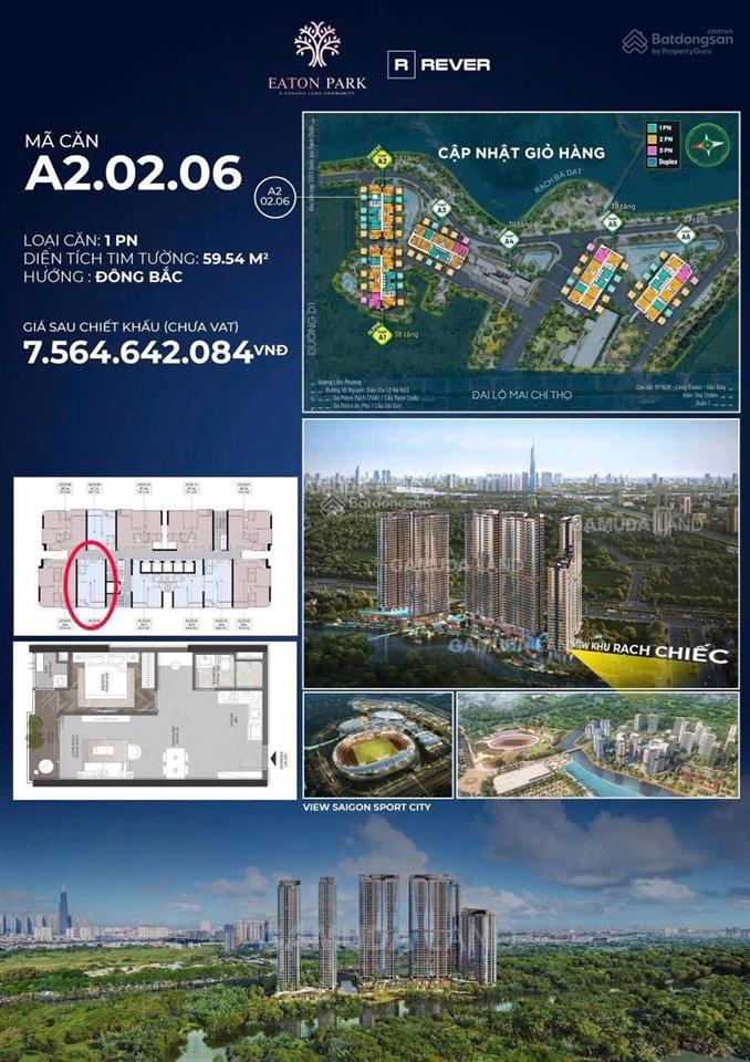 Chính chủ gửi bán lại căn 1pn giá gốc tháp a2, hướng view nội khu.  0908 043 ***