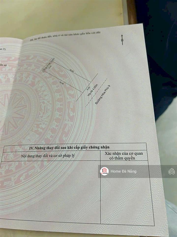 Bán đất đường hòa phú 9, quận liên chiểu, đà nẵng, vị trí gần tô hiệu và cầu vượt ngã 3 huế