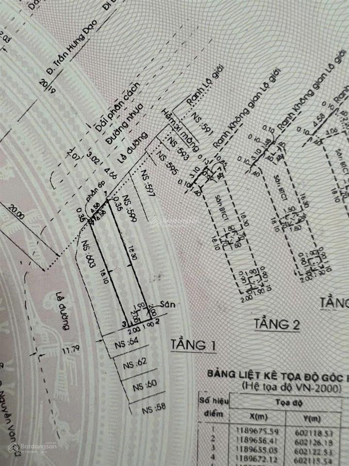 Bán nhà trần hưng đạo, 4.5x20m, 5 tầng, 46.5 tỷ. hàng hiếm giá tốt