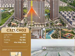 Bán căn 1 ngủ 40m2  chung cư trinity square  tầng 15