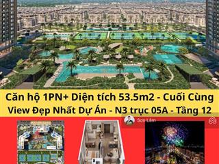 Bán căn hoa hậu 1 ngủ + 53.5m2  ban công đông bắc  view bể bơi  đẹp nhất toà n3  trinity square