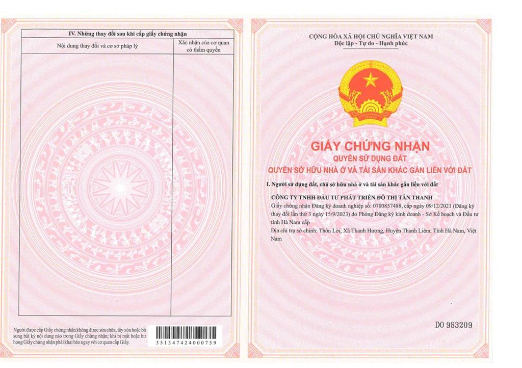 Vốn chỉ 1,6 tỷ sở hữu ngay căn shophouse 100m2 mặt đường 30m tại tân thanh elite city