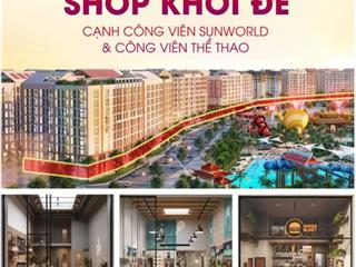 Chính thức nhận booking shophouse khối đế tòa park residence sun hà nam