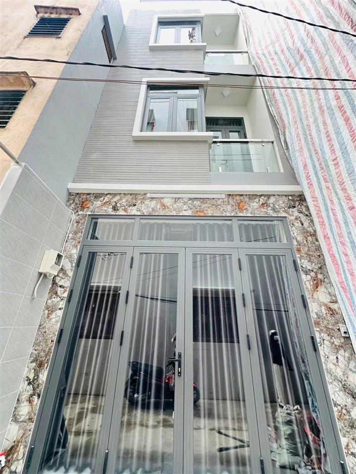 Cách mặt tiền bùi thế mỹ 10m  nhà mới full nội thất, 3.7x13m [nở hậu 3.75m] 4 tầng. giá 7.68 tỷ