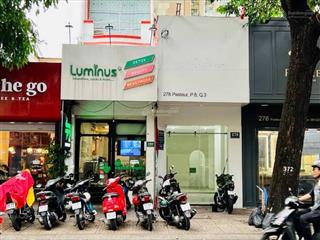 Chính chủ cho thuê nhà mặt tiền 278 pasteur, p. võ thị sáu, q3, 3x15m, 1 trệt, 0908 140 ***