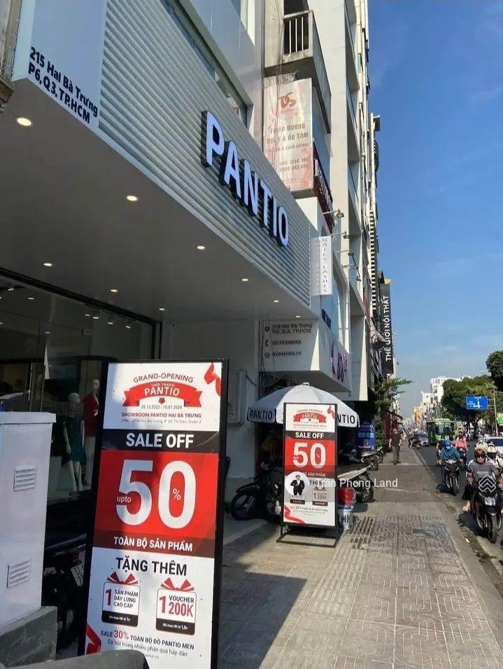 Chính chủ gửi bán nhà mặt tiền 215a215b hai bà trưng, p. võ thị sáu, q3, 7.3x24.08m, 0938 140 ***