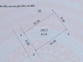 Bán nhanh 62m mt 6m đất phú diễn ngõ thông ô tô tải qua cửa kinh doanh phù hợp xây ccmn giá đầu tư