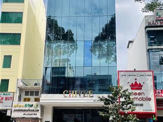 Cho thuê toà nhà mt 283  285 ba tháng hai, quận 10. dt 9 x 25m hầm 8 tầng