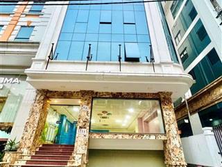 Mt thương hiệu  nguyễn văn cừ + nguyễn trãi  5x15m  7 lầu thang máy  hđ 98tr/th  28,5 tỷ tl