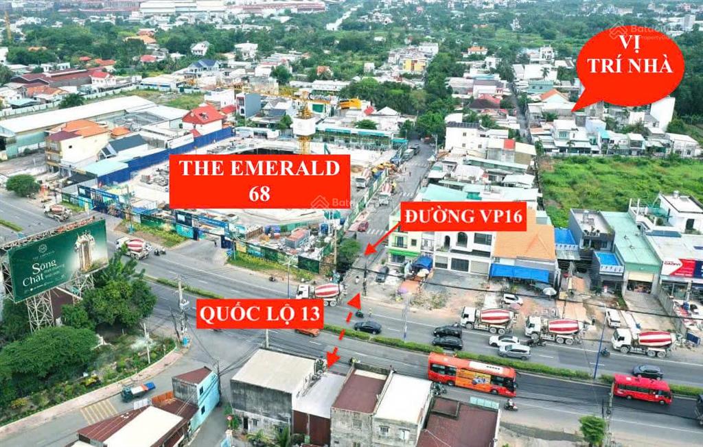 Bán gấp nhà riêng sát căn hộ cao cấp the emeral 68 tiền thuê hàng tháng 5tr