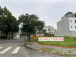 Hạ giá bán gấp nền góc 2 mặt tiền  diện tích 125m2  sổ hồng riêng gần cầu phú long giá 4ty4