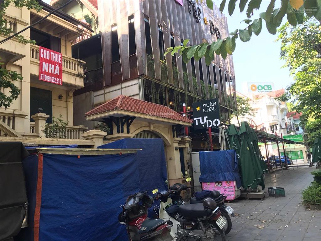 Cho thuê biệt thự view hồ bán đảo linh đàm, hoàng liệt dt 150m2/3 tầng giá 50 tr/tháng làm cafe, vp