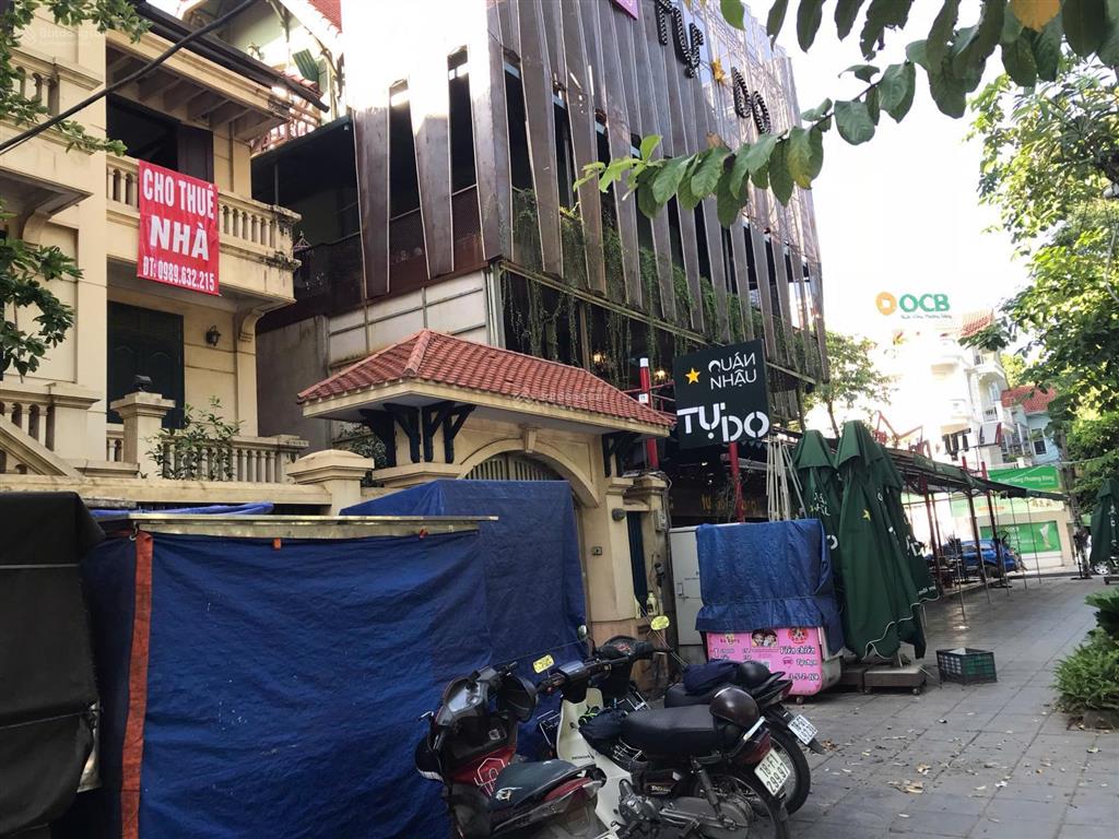 Cho thuê biệt thự view hồ bán đảo linh đàm, hoàng liệt dt 150m2/3 tầng giá 50 tr/tháng làm cafe, vp