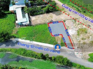 Bán 227m2 đất ven sông vườn lài, an phú đông, đường nhựa 12m, có vỉa hè, giá 13.5 tỷ thương lượng