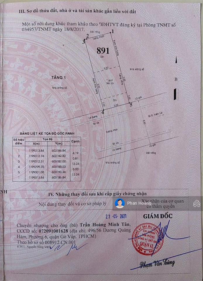 Bán đất đẹp 5x13m hẻm 8.5m 1 sẹc sông sài gòn đang thi công đường ven sông, giá 7.2 tỷ thương lượng