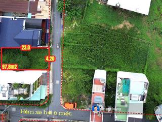 Bán đất 4.2x23, [97,8m2 thổ cư 93m2], gần ubnd phường an phú đông cũ, đường thông 6m, giá 6.5 tỷ tl