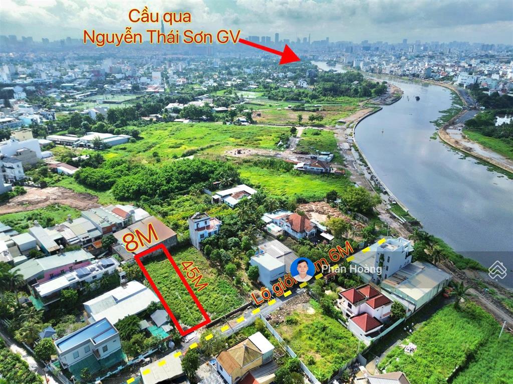 Bán 350m2 đất mặt tiền gần sông, khu sơn ca vườn lài, an phú đông, xây cao tầng ok, giá 19 tỷ tl