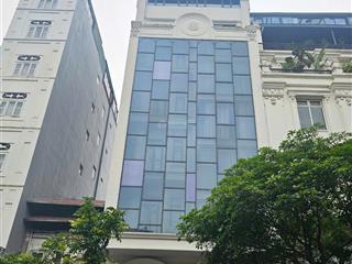 Cho thuê toà nhà trần thái tông, dịch vọng 200m2, mt 8m, 8 tầng thông sàn giá 168tr/th 0989 031 ***