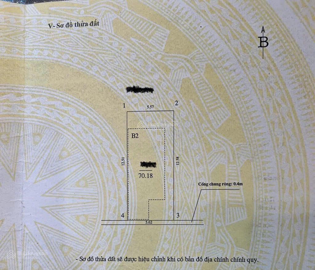 Bán đất tặng nhà  vạn phúc ba đình  ngõ thông tứ phía  ô tô đỗ cửa  70m2  mặt tiền 5m6