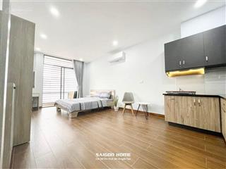 Căn hộ balcony 45m2 full nt cao cấp thang máy, pccc đạt chuẩn, hẻm ô tô gần ngã tư hàng xanh