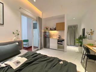 Cho thuê căn hộ studio tối giản full nội thất trần não gần thảo điền quận 2