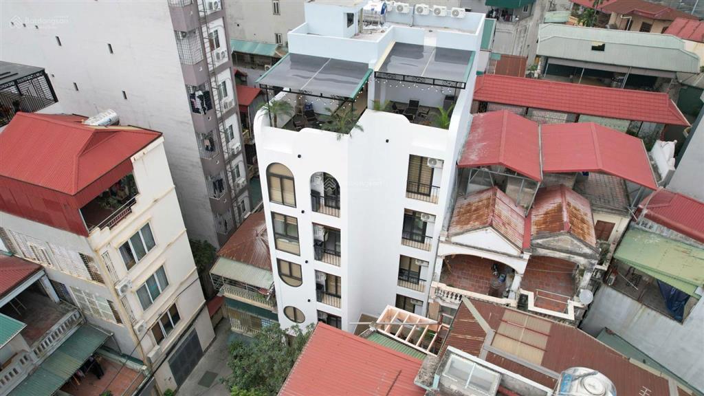 Tòa chdv ngõ ô tô vương thừa vũ, 84m2*7t, mt 8m, 21 phòng kk, đủ pccc, sát phố, dòng tiền ~7%/năm