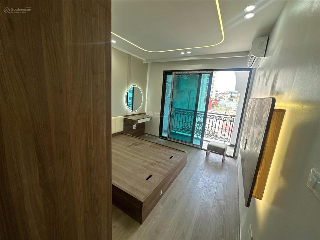 Toà chdv trần bình, 156m2*9t, mt 7m, 36 phòng kk, ngõ ô tô tránh, phân lô, đủ gp pccc, thu 3 tỷ/năm